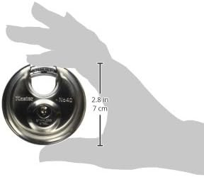 Master Lock 40D Stainless Steel Discus Padlock with Key