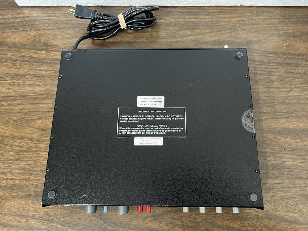 Louroe LE-322 AP-4TB Working TESTED!!
