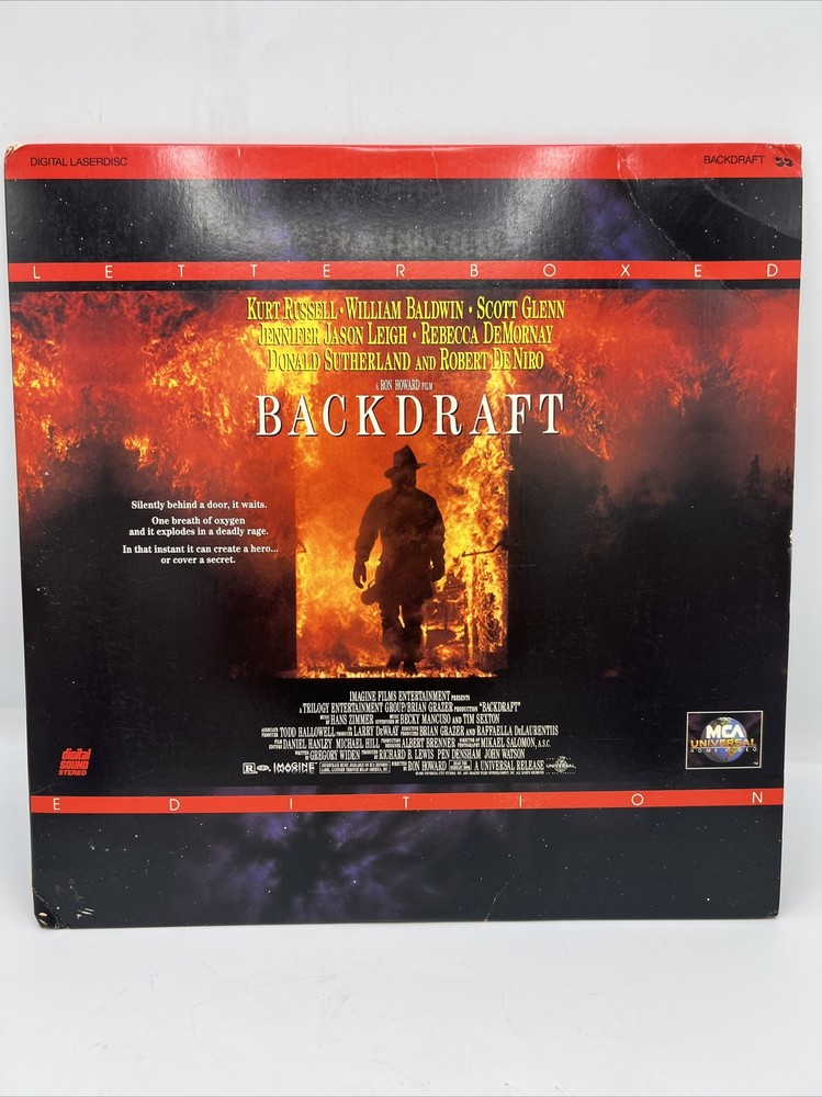 Backdraft LASERDISC 1991 Letterboxed Edition