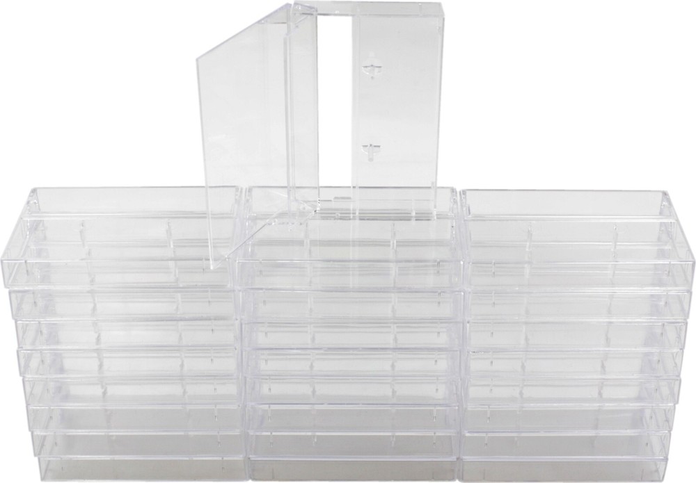 (25) CABS16CL Clear Standard Empty Replacement Media Storage Cassette Boxes Case