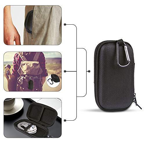 Durable MP3 Player Case, USB Flash Drive Case Bag Wallet, 2Pack EVA Black