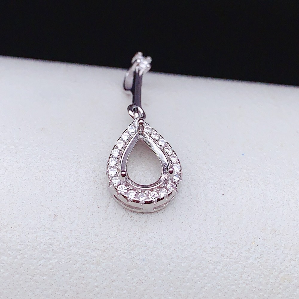 Silver 925 pendant empty setting, DIY blank setting YD73