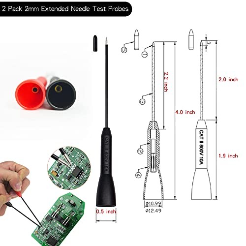 Multimeter Test Leads, Meter Needle Test Probe Adapter Set, Test Leads Kit 175