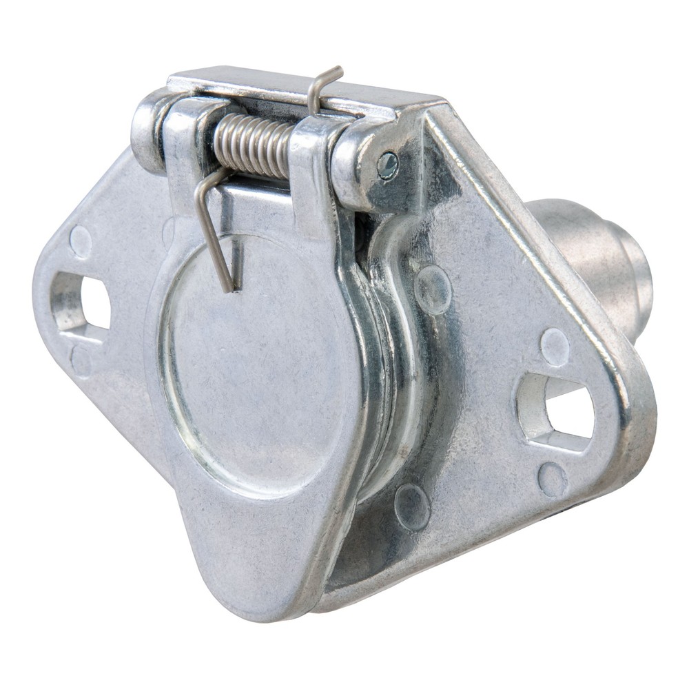 Curt-6-Way Round Connector Socket (Vehicle Side, Packaged)