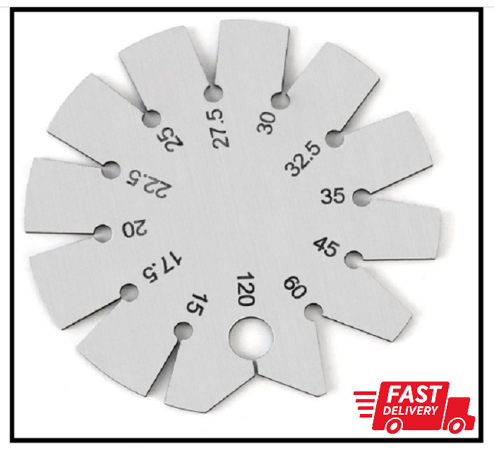 Stainless Steel Bevel Gauge – 15°-120° Knife & Axe Angle Finder | Precision Tool
