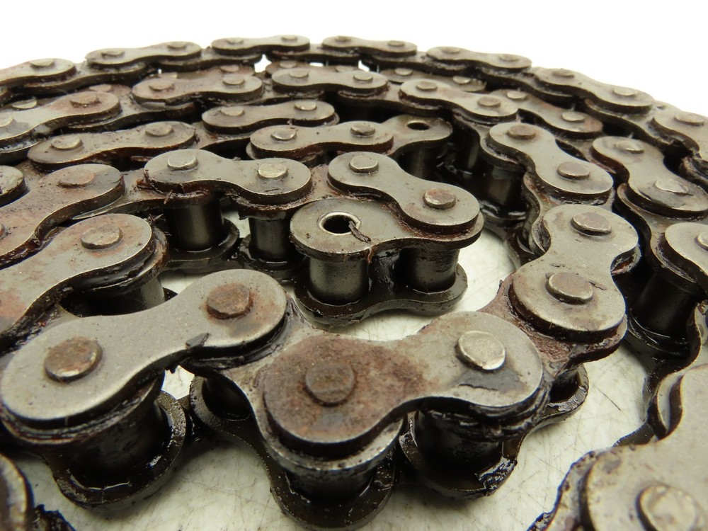 #60-1 360 Roller Chain Standard Duty Riveted Some Surface Rust 2 Connectors