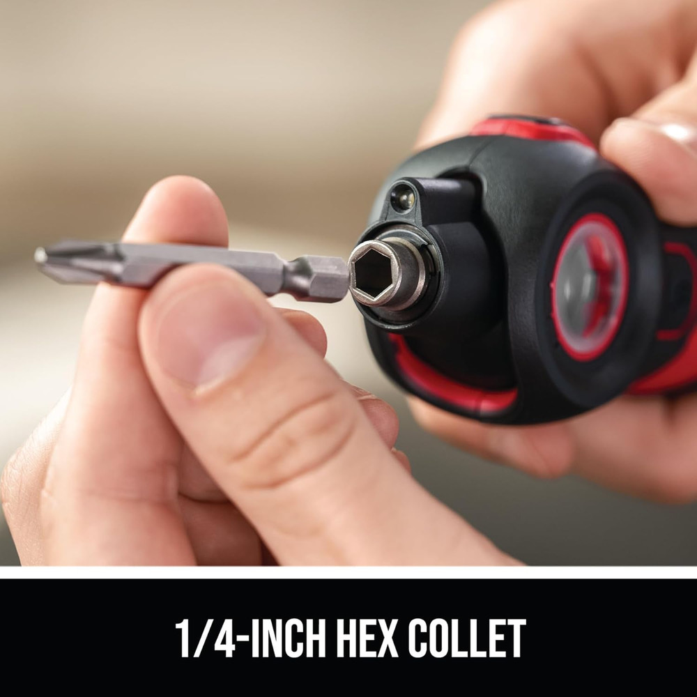 Twist 2.0 Rechargeable 4V Screwdriver with Pivoting Head, Torque Setting, USB-C