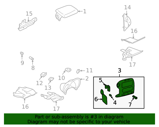 Genuine GM Accessory Bezel 22675069
