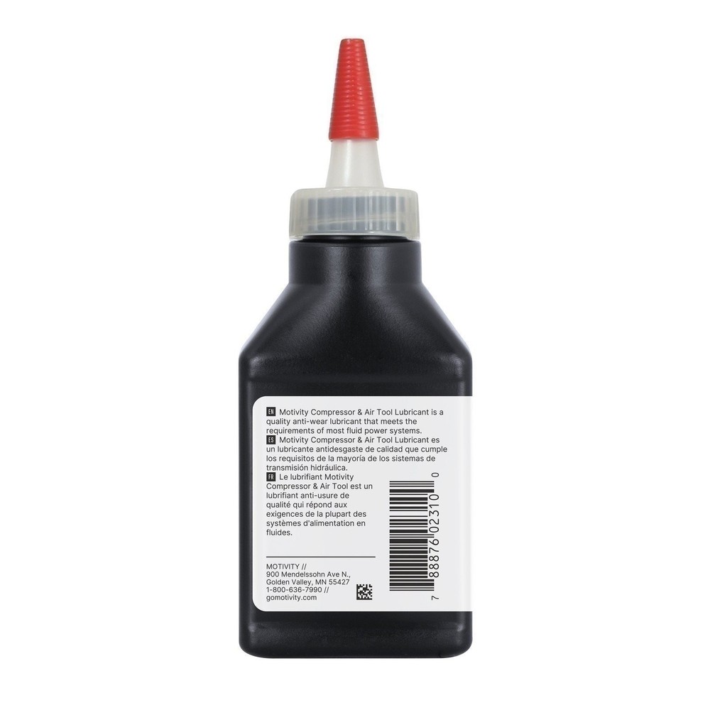 MOTIVITY Compressor & Air Tool Oil, For Pneumatic Tools – 12 Pack (4oz Bottles)