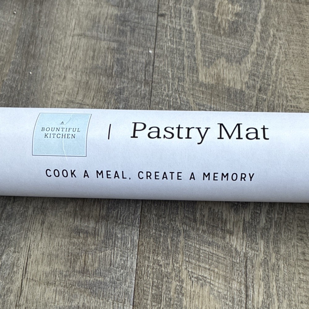 A Bountiful Kitchen Pastry Mat White