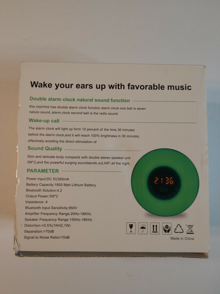 Wake Up Light Speaker New