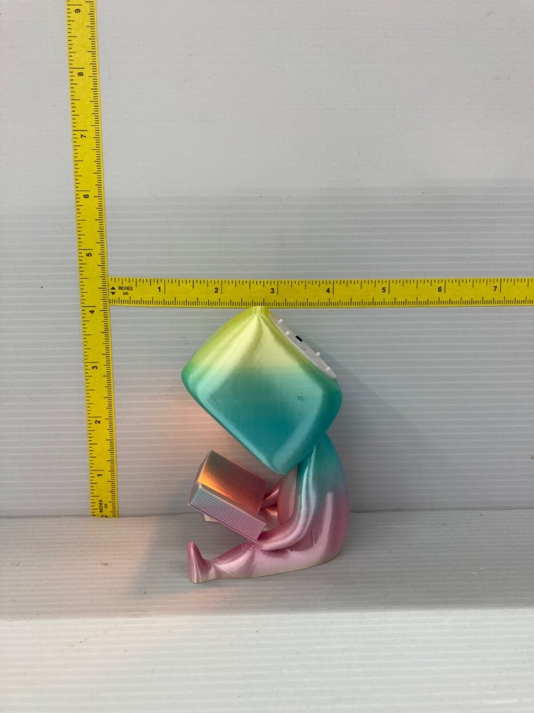 Book Reader Night Light Pastel Yellow/Pink/Teal