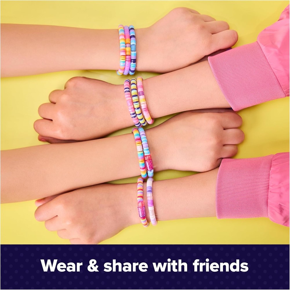 Cool Maker, Stack’d Heishi Studio Bracelet Making Kit with Easy Beading Pen &