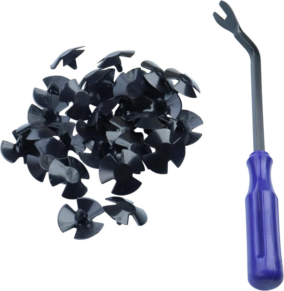 30Pcs Hood Insulation Retainer Clips Replace 4878883Aa,Nylon Clip Compatible wit