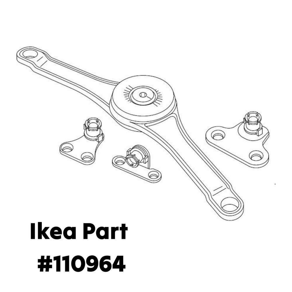 IKEA SUNDVIK AKURUM Horizontal Hinge Bracket (Single) #110964