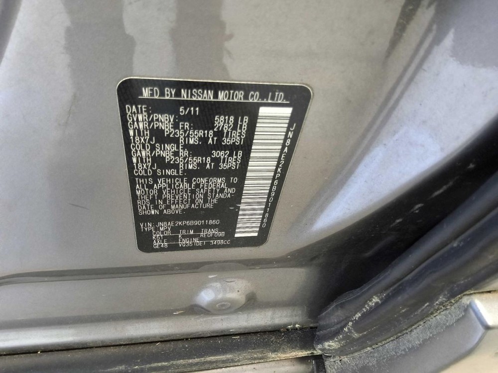 Speedometer Cluster MPH S Fits 11 QUEST 757552