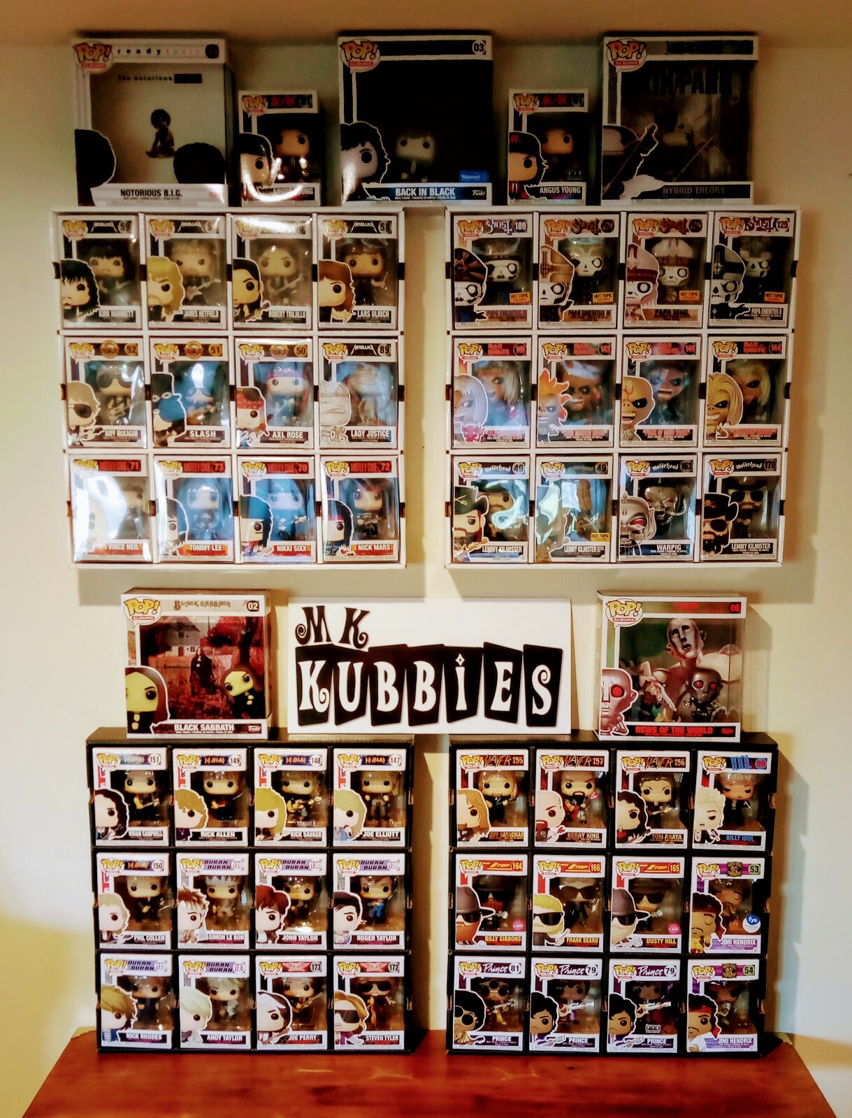 Funko Pop Display shelf Kubbie FOUR PACK...BLACK.