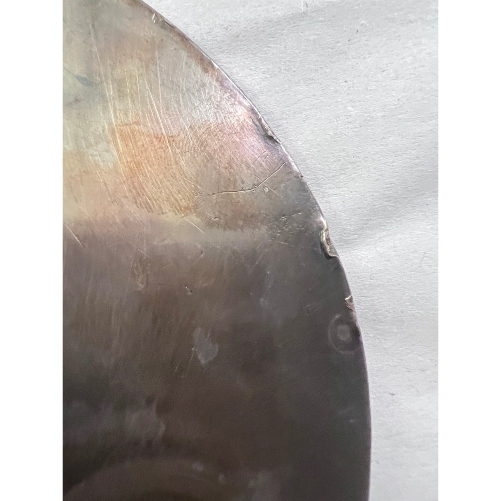 USN Officers' Open Mess Platter by R. Wallace, Silver Soldered, 25" Rope Rim