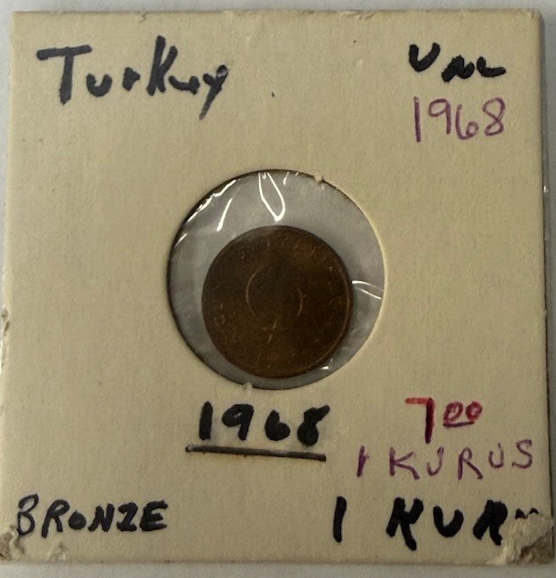 1968 Turkey 1 Kurus