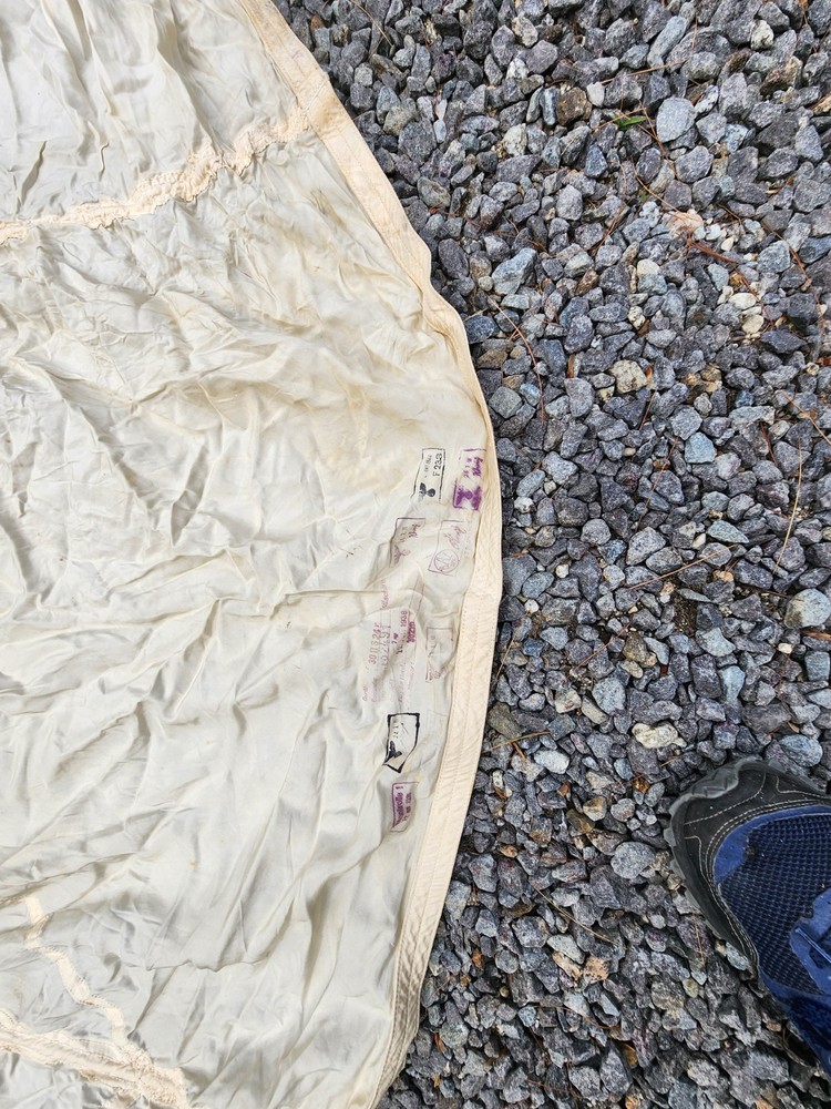 WW2 German silk parachute canopy.