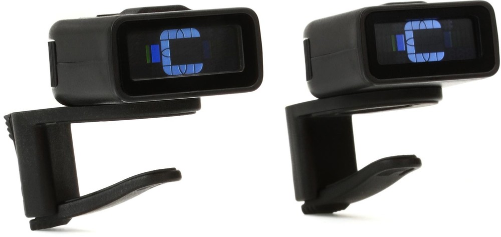 D'Addario PW-CT-12TP Micro Headstock Tuner (2-pack) (3-pack) Bundle