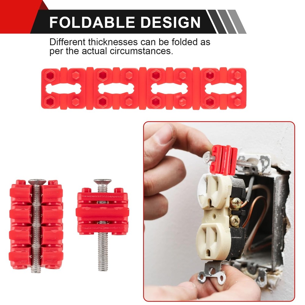 Outlet Spacers for Electrical Box 48 PCS Spacers for Box Extender Kit Plastic...
