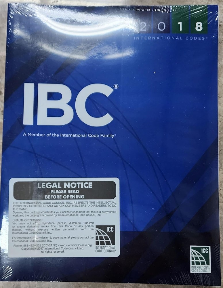 2018 International Building Code IBC 1st Edition ICC Construction Standards Book