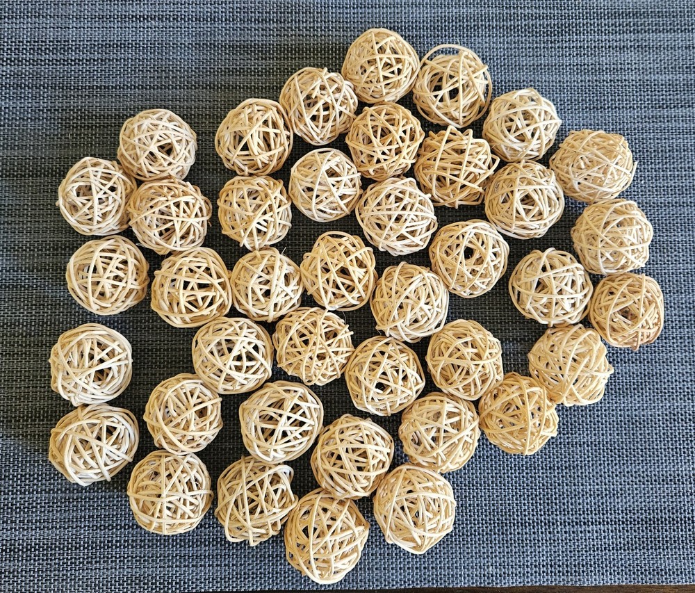 40 Wicker Craft Balls