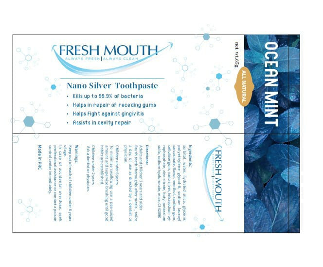 Fresh Mouth Nano Silver Toothpaste Fluoride Free
