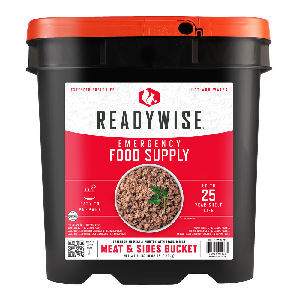 ReadyWise 94 Serving Emergency Protein Bucket (94Total Servings), NEW