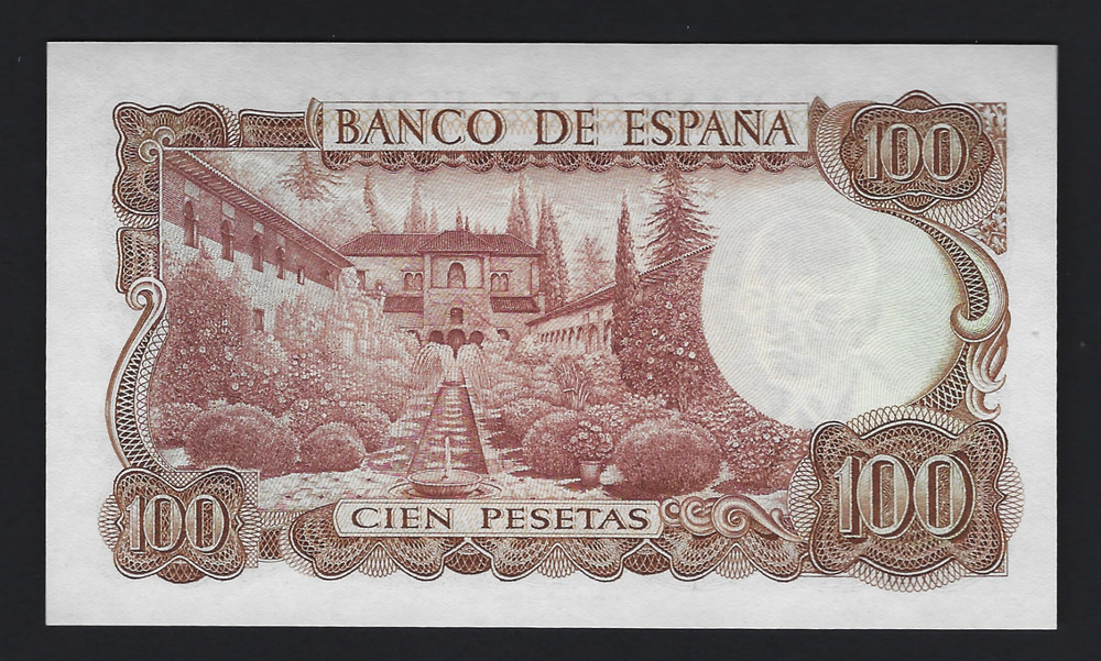 1970 Spain 100 Pesetas #152a Uncirculated