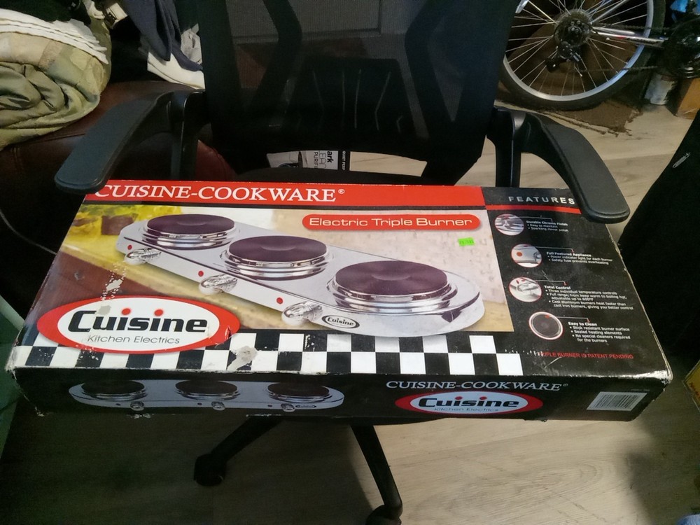 Cuisine Cookware Electric Triple Burner