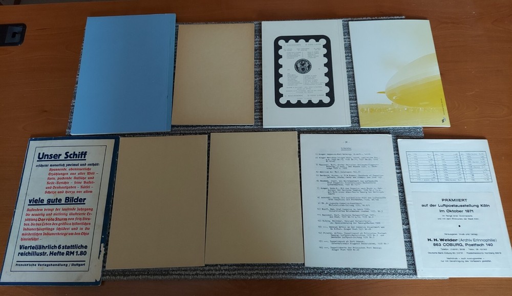 Zeppelin Postal Airmail History Booklets