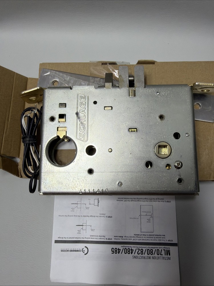 Command Access ML80 EU CH 24v RH Electrified Mortise SCH 72124 W Front Plate