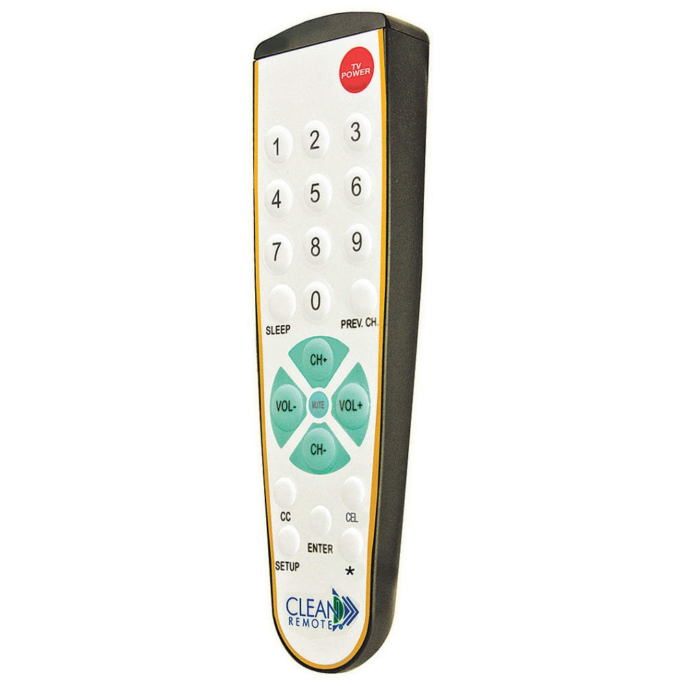 CLEAN REMOTE  TV Remote Control,Spillproof 35DW86
