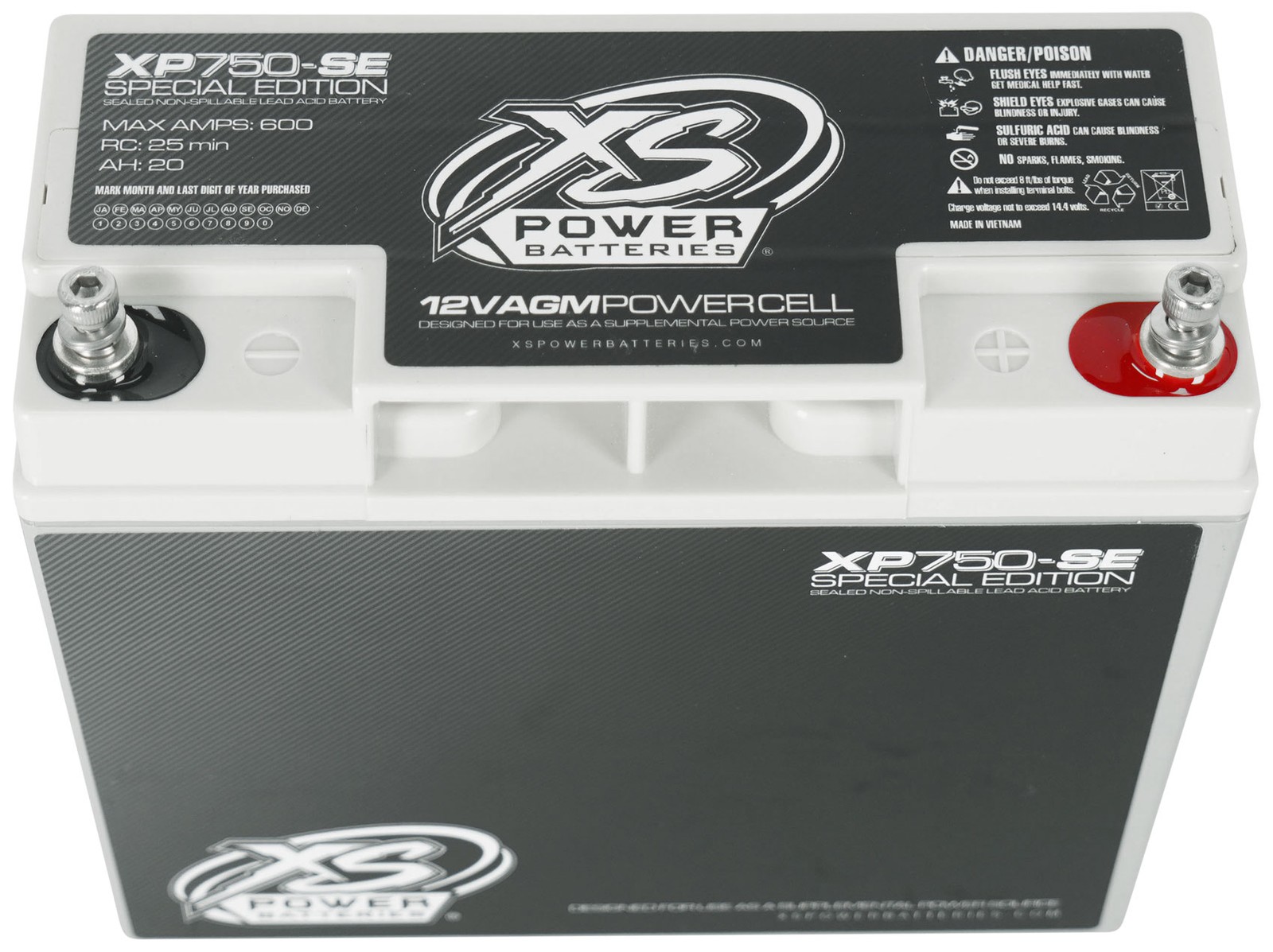 XS Power XP750-SE 750w Power Cell Car Audio Battery For Stereo System+Backpack