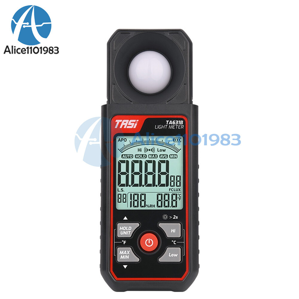 TA631A TA631B Light Meter Digital Illuminance Meter Ambient Temperature Detector