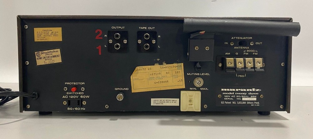 Vintage Marantz model Twenty Three Solid State AM/FM Tuner! Serviced!