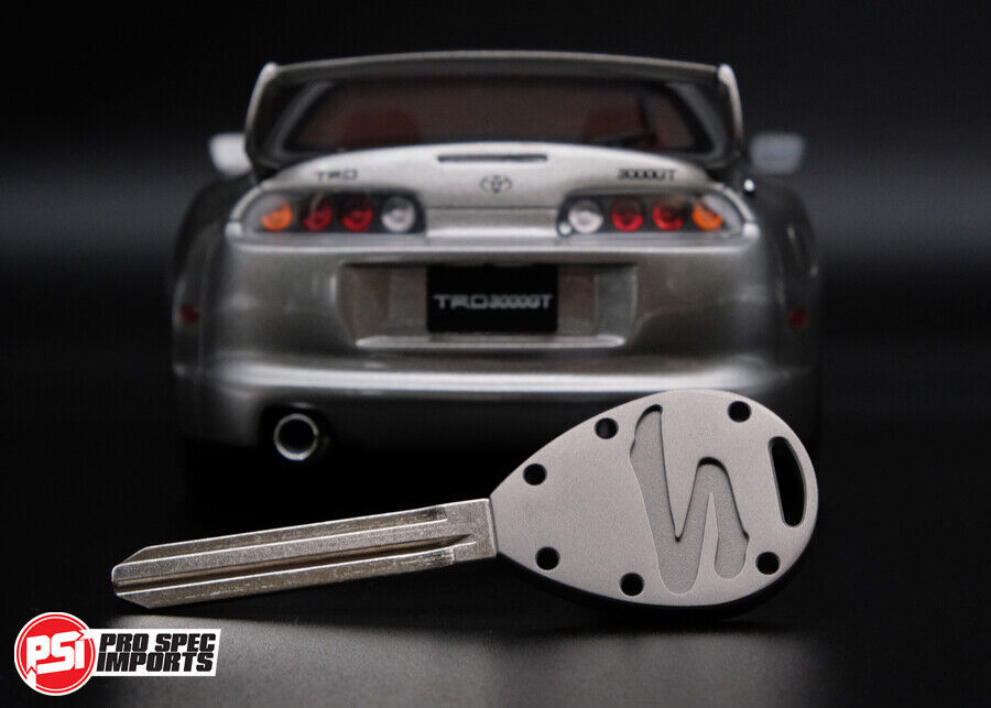 Supra Key Blank JZA80 Mk4 - Frosted Titanium Suit Toyota A80 Mkiv 2JZ, trd, oem.