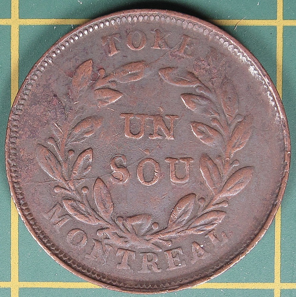 Lower Canada Un Sou token LC-27A1