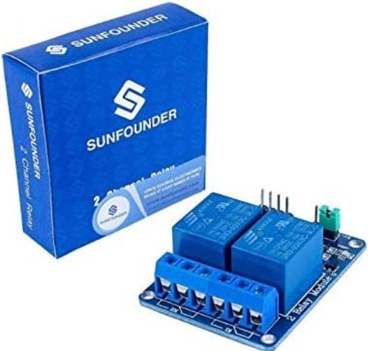 High-Current 2-Channel Relay Board for Arduino & Raspberry Pi - Safe Optocoupler