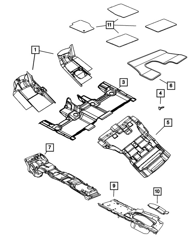 Genuine Mopar Push Pin 6509607AA