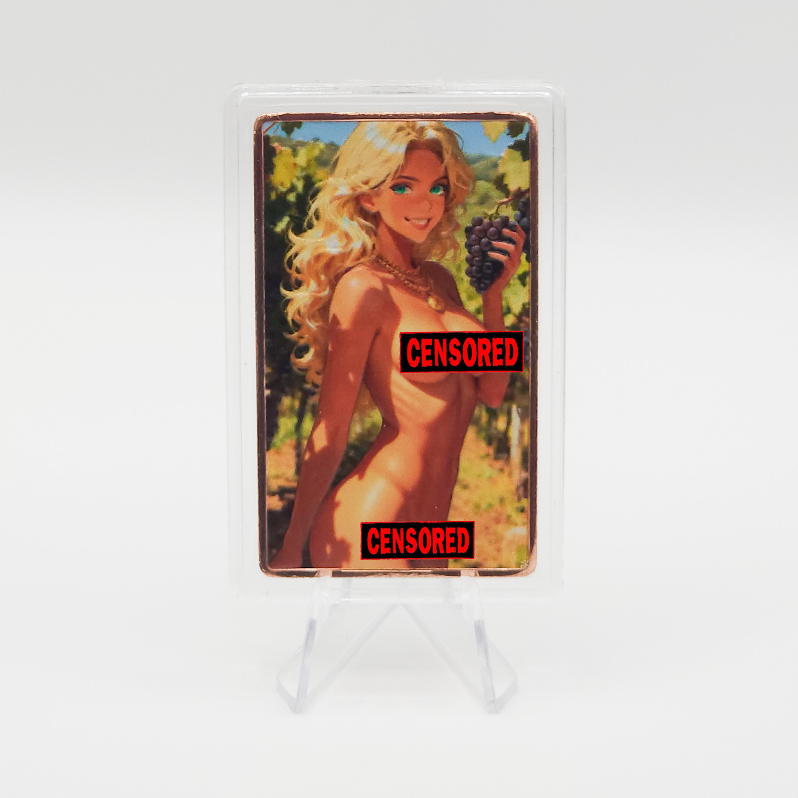 Vineyard Angel Pin Up Copper Art Bar 1 oz .999 Collectible Limited 50 VV