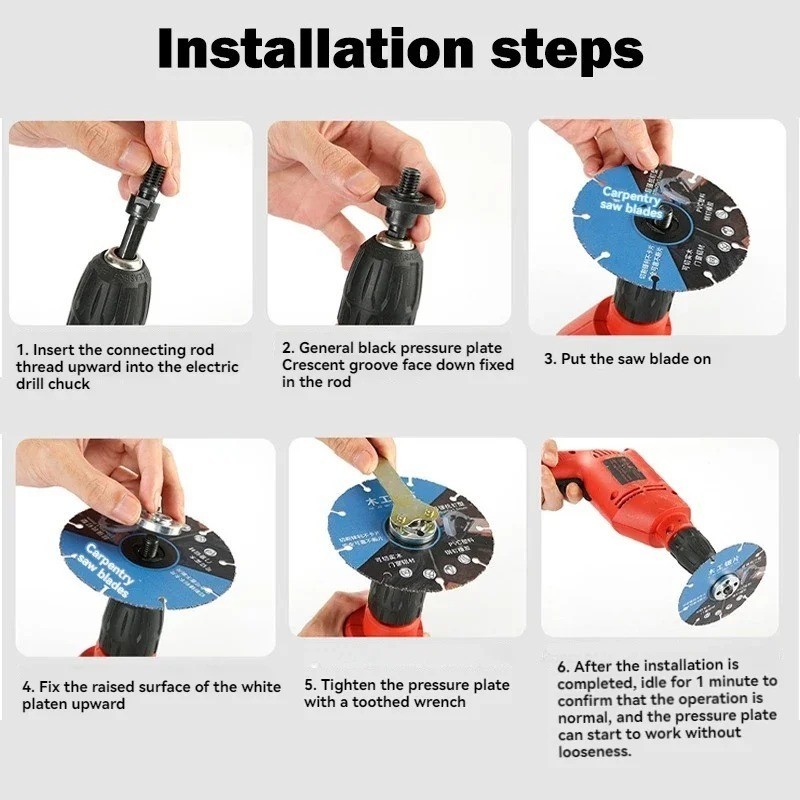 Conversion 10mm Angle Grinding Adapter Connecting Rod Kit For Metal Deburring