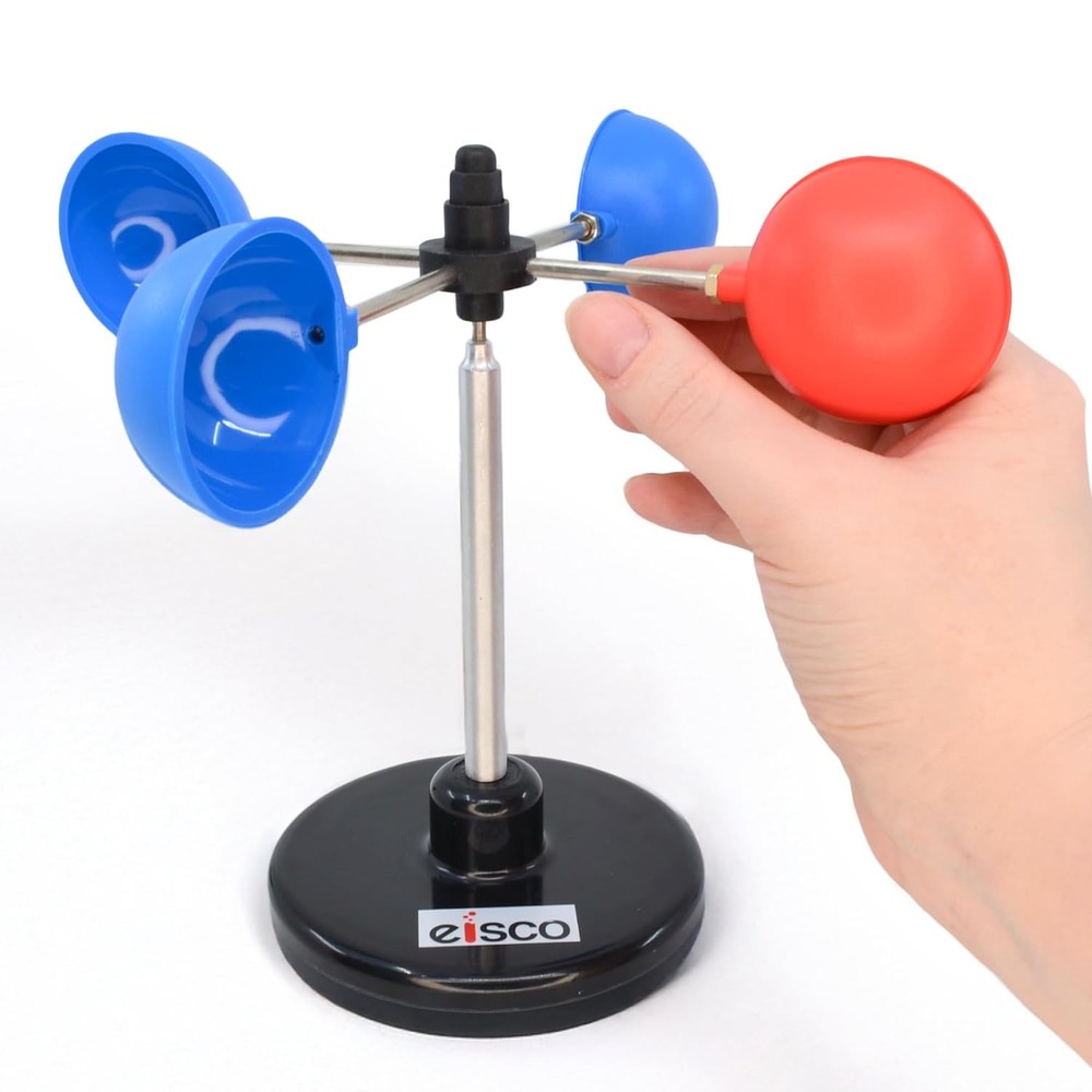 Eisco - Small Anemometer for Measuring Wind Speed Durable Weather-Resistant...