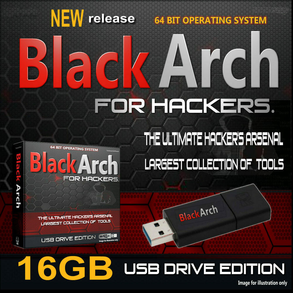BLACKARCH LIVE USB - PRO HACKING OPERATING SYSTEM - 2500+ TOOLS HACK ANY PC SECU