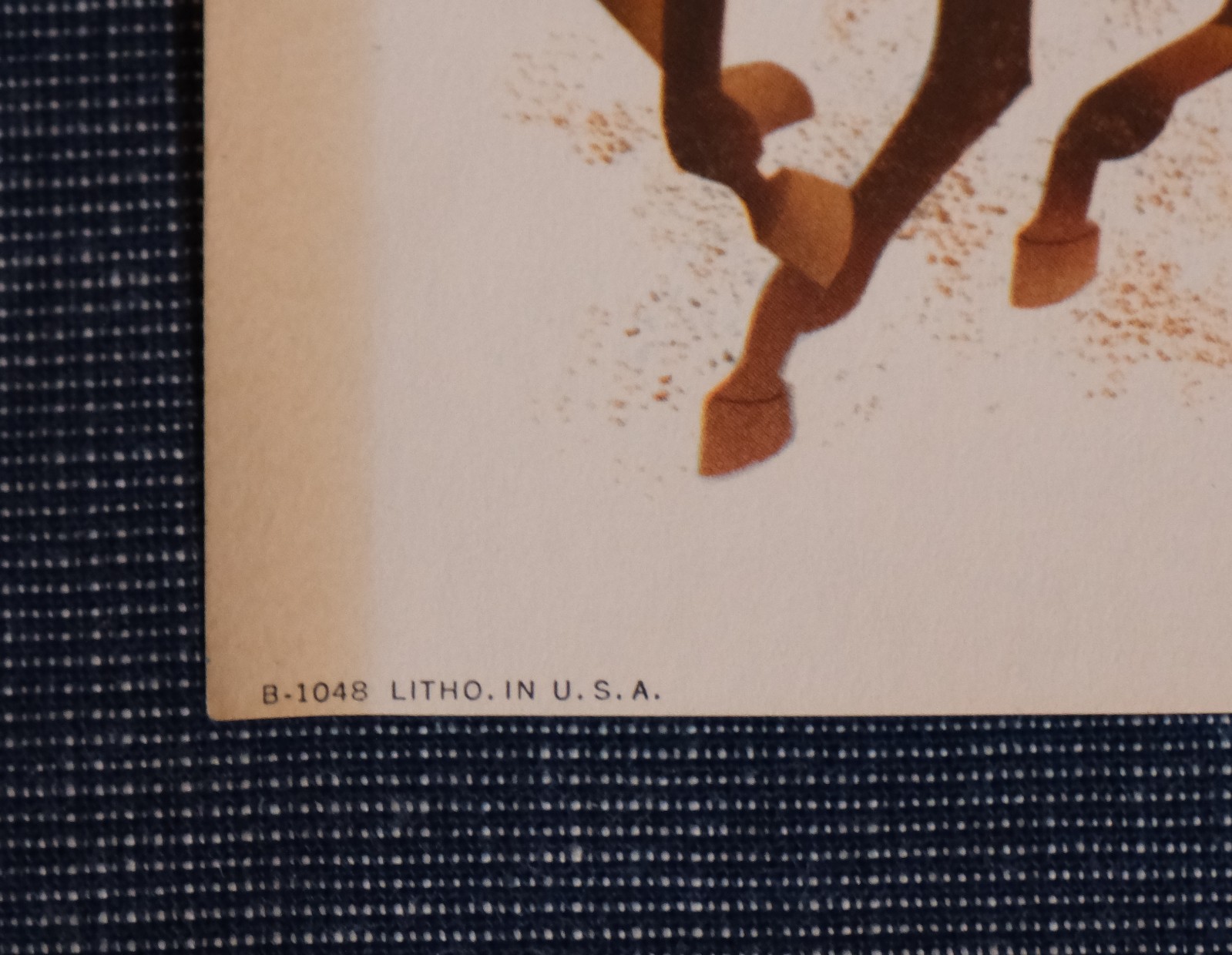 Vtg 1940's Otis Shepard Western Wrigley's Juicy Fruit Gum Lithograph Sign B-1048