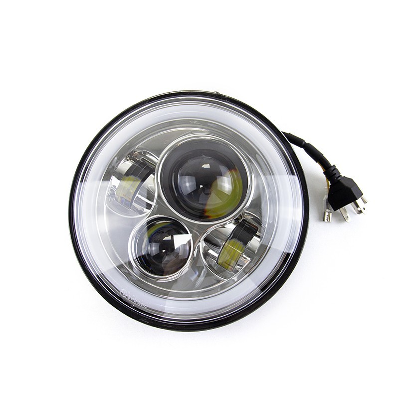 7"inch LED DRL Headlight + Passing Lights For Harley Davidson Touring Road King