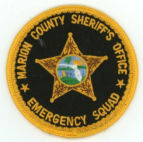 FLORIDA FL MARION COUNTY SHERIFF EMERGENCY SQUAD NICE SHOULDER PATCH POLICE