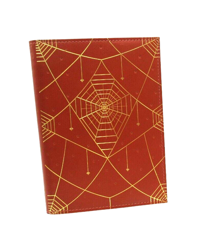 Metropolis Refillable Notebook 7" Leather Cover Spiral Insert Graphic Image Rust